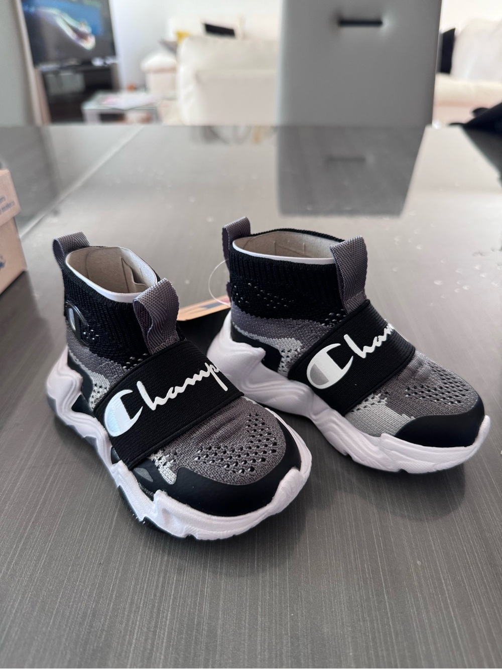 Champion Hyper future High - Black and Grey Toddler US 5